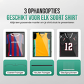 Avalo Wissellijst 90x70 cm Zwart - Diepe Fotolijst Box Frame - Geschikt voor Voetbal Shirt Inlijsten - Openklapbaar